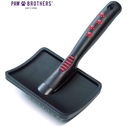 Ryan s Pet Supplies Paw Brothers Extra Long Pin Flat Slicker Brush